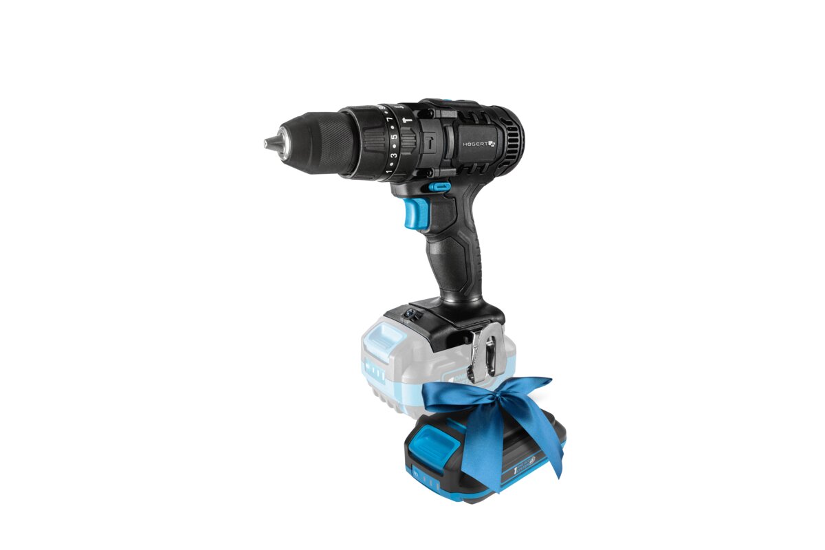 Hogert Impact Drill 50Nm 18V + 2Ah Battery