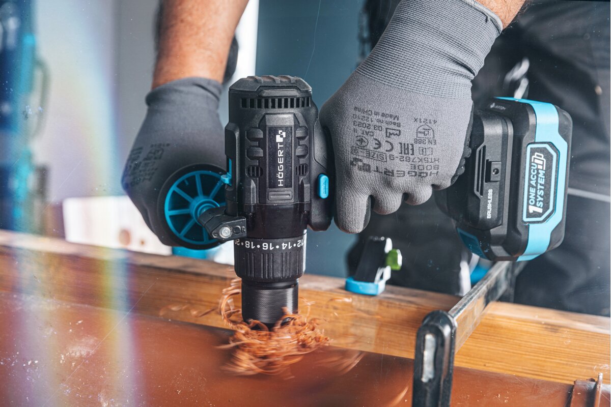 Hogert Brushless Cordless Drill Driver 18V