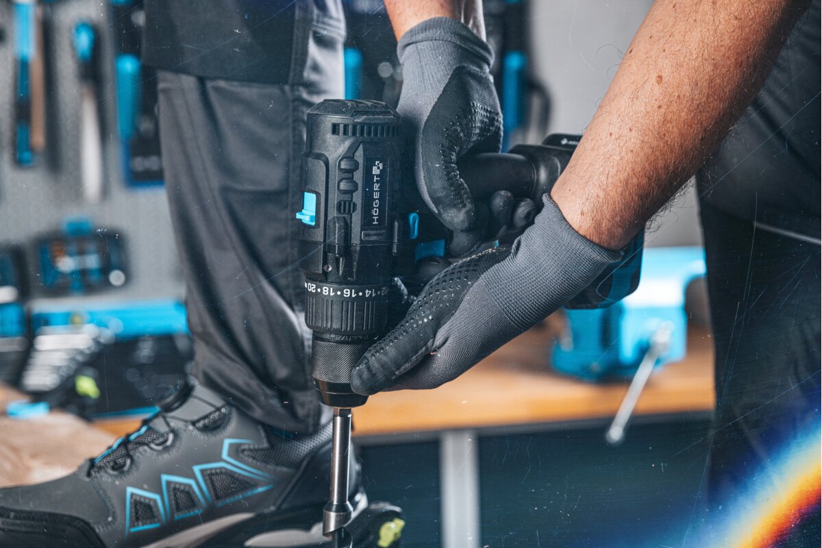 Hogert Brushless Cordless Impact Drill Driver 18V
