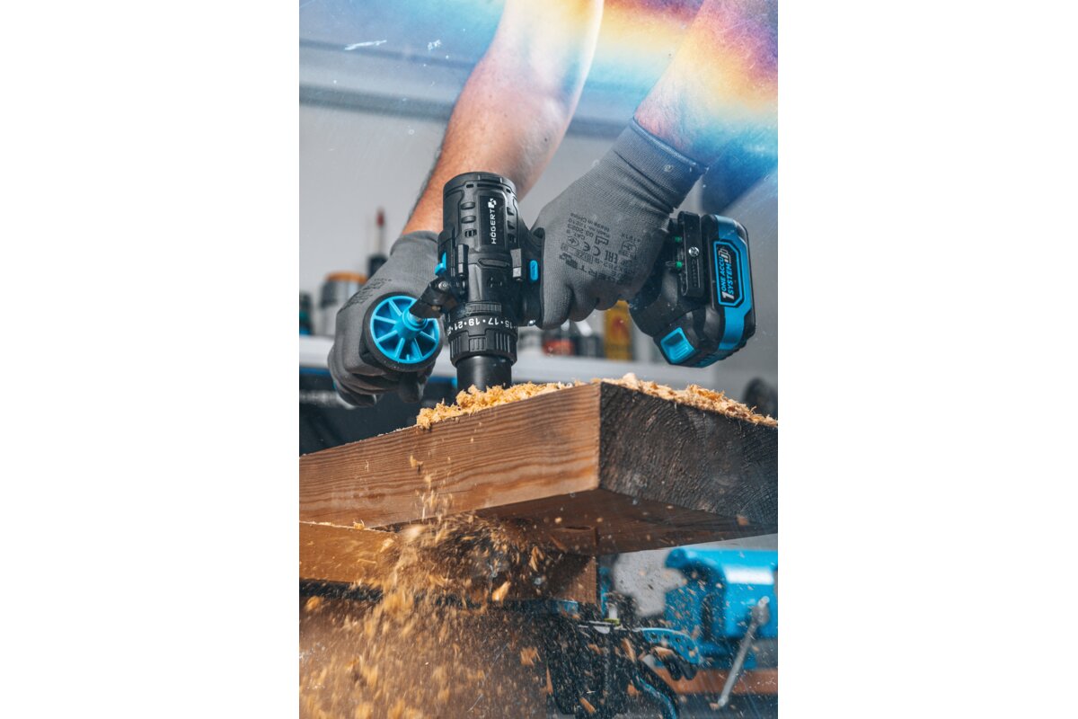 Hogert Cordless Brushless Screwdriver Drill Impact Driver Kit