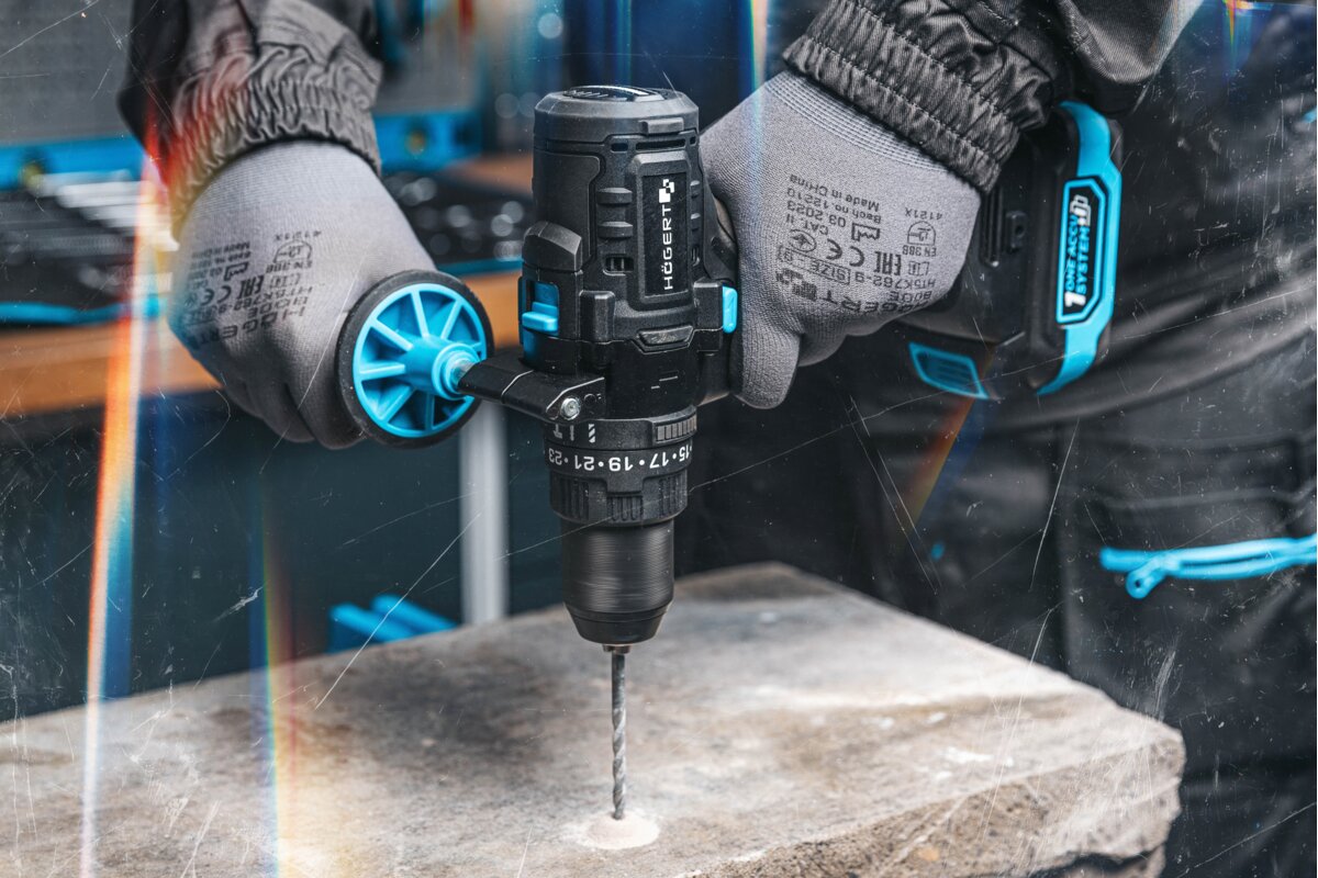 Hogert Brushless Cordless Impact Drill Driver 18V
