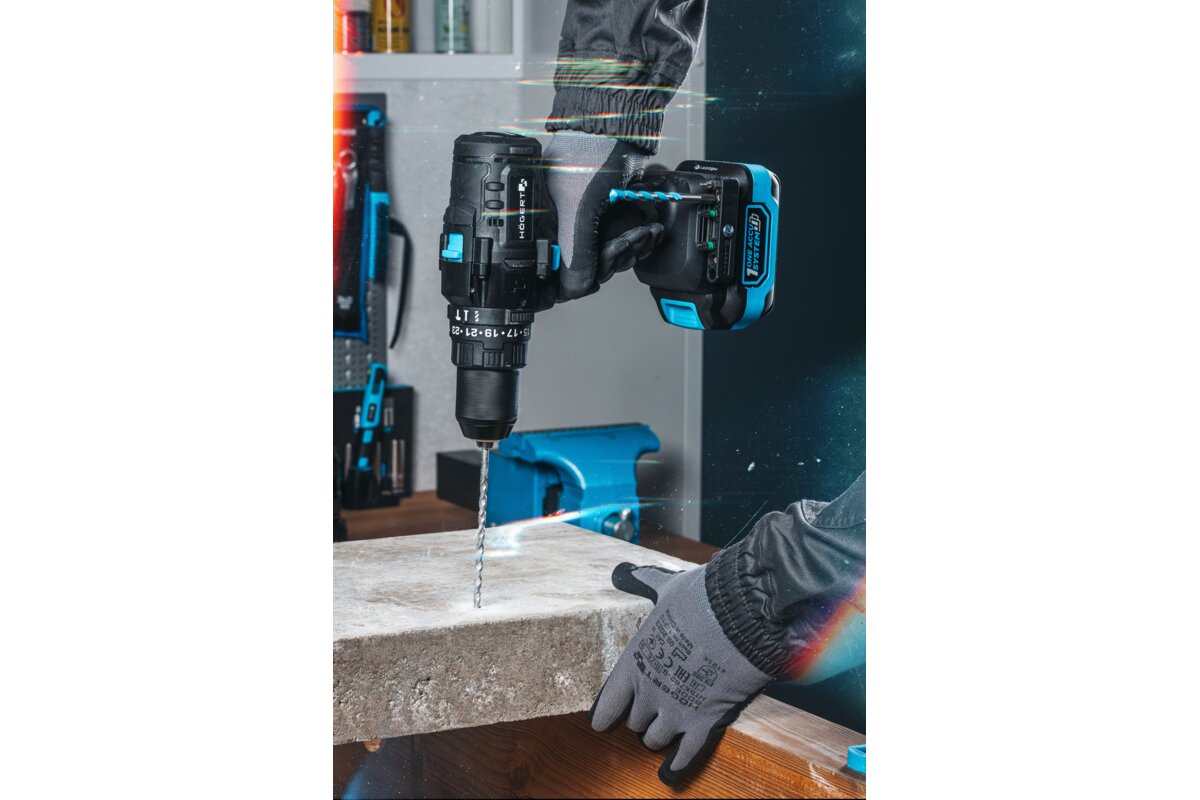 Hogert Brushless Cordless Impact Drill Driver 18V