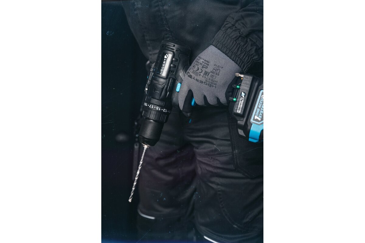 Hogert Brushless Cordless Impact Drill Driver 18V