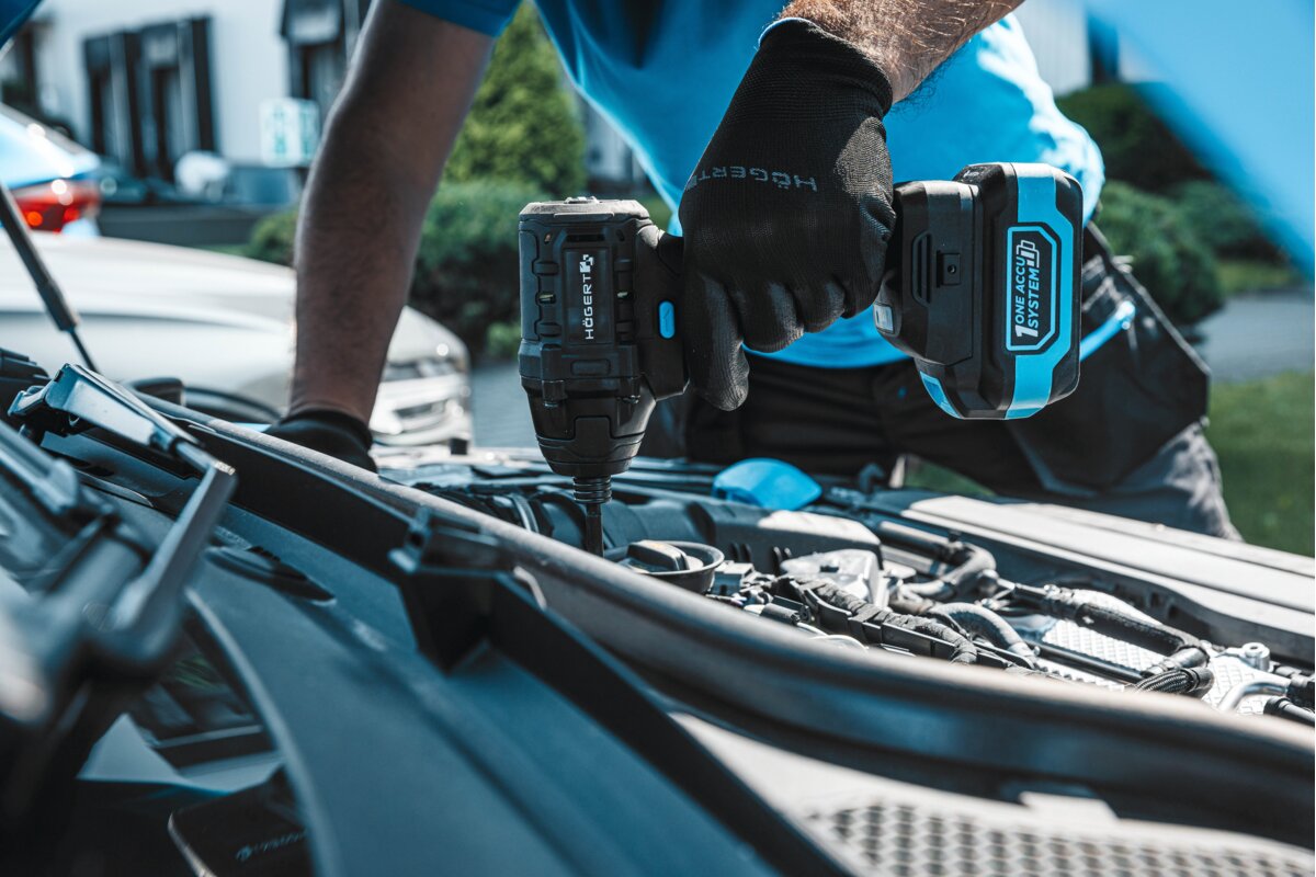 Hogert Cordless Brushless Screwdriver Drill Impact Driver Kit