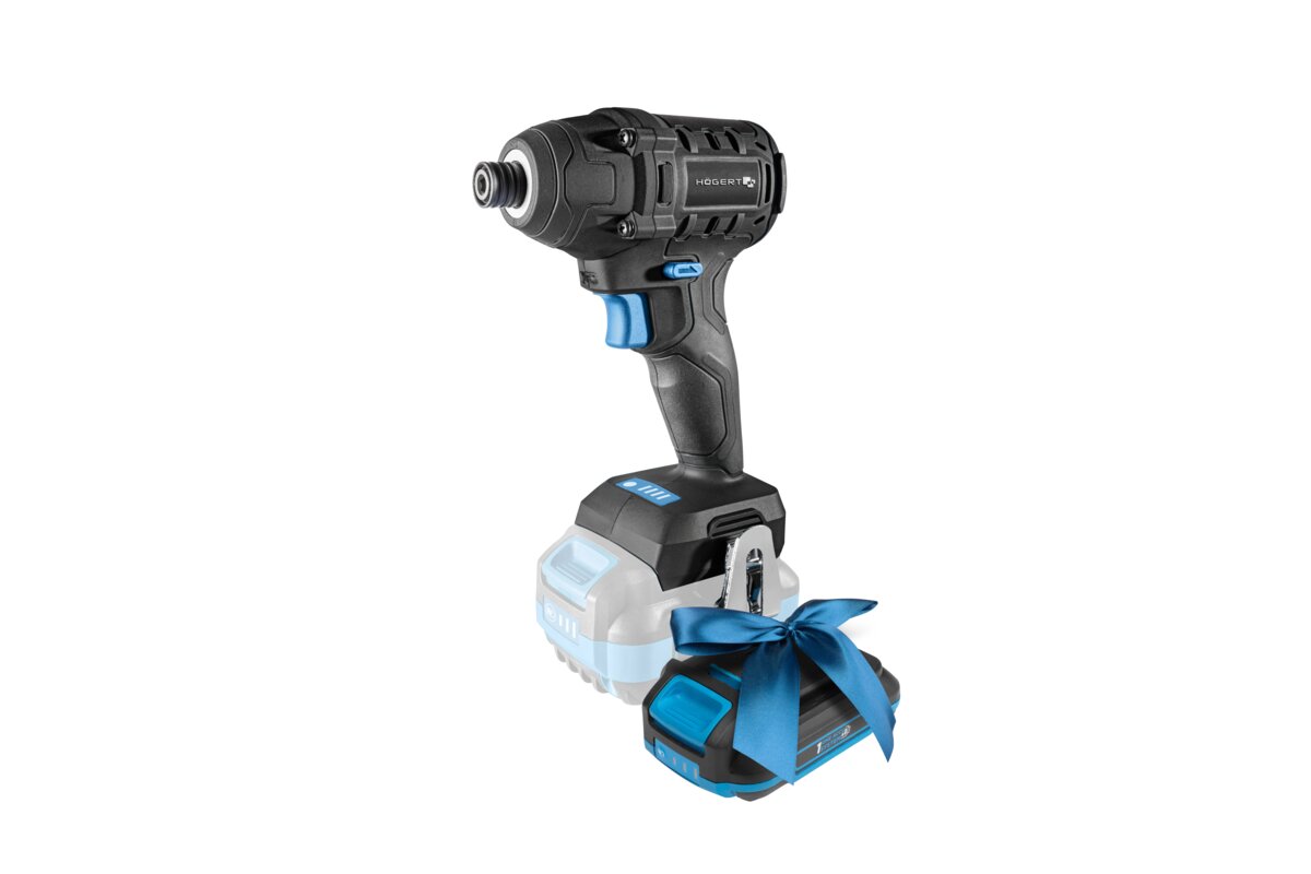 Hogert 18V Brushless Impact Screwdriver Kit + 2Ah Battery