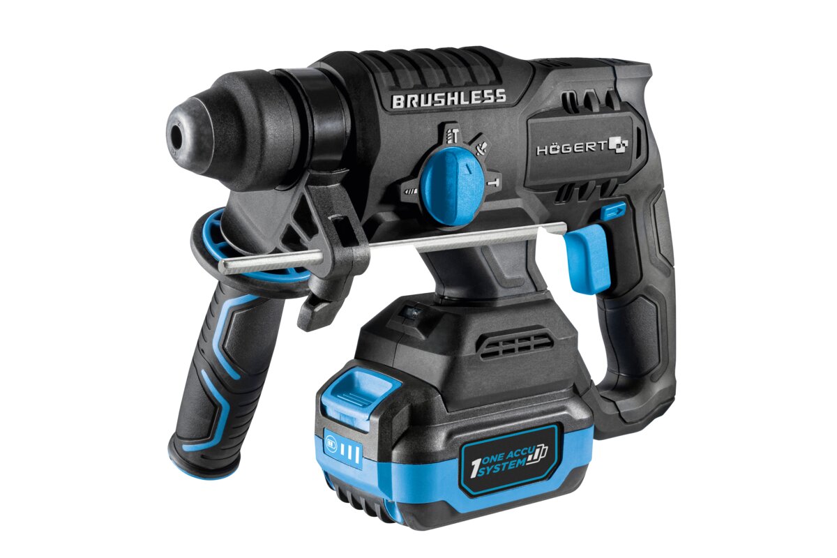 Hogert BRUSHLESS HAMMER DRILL WITH CHISELING FUNCTION 18V