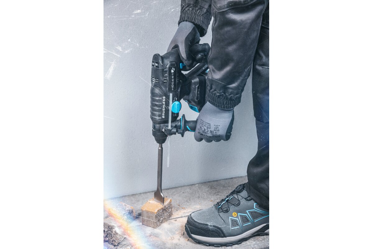 Hogert BRUSHLESS HAMMER DRILL WITH CHISELING FUNCTION 18V