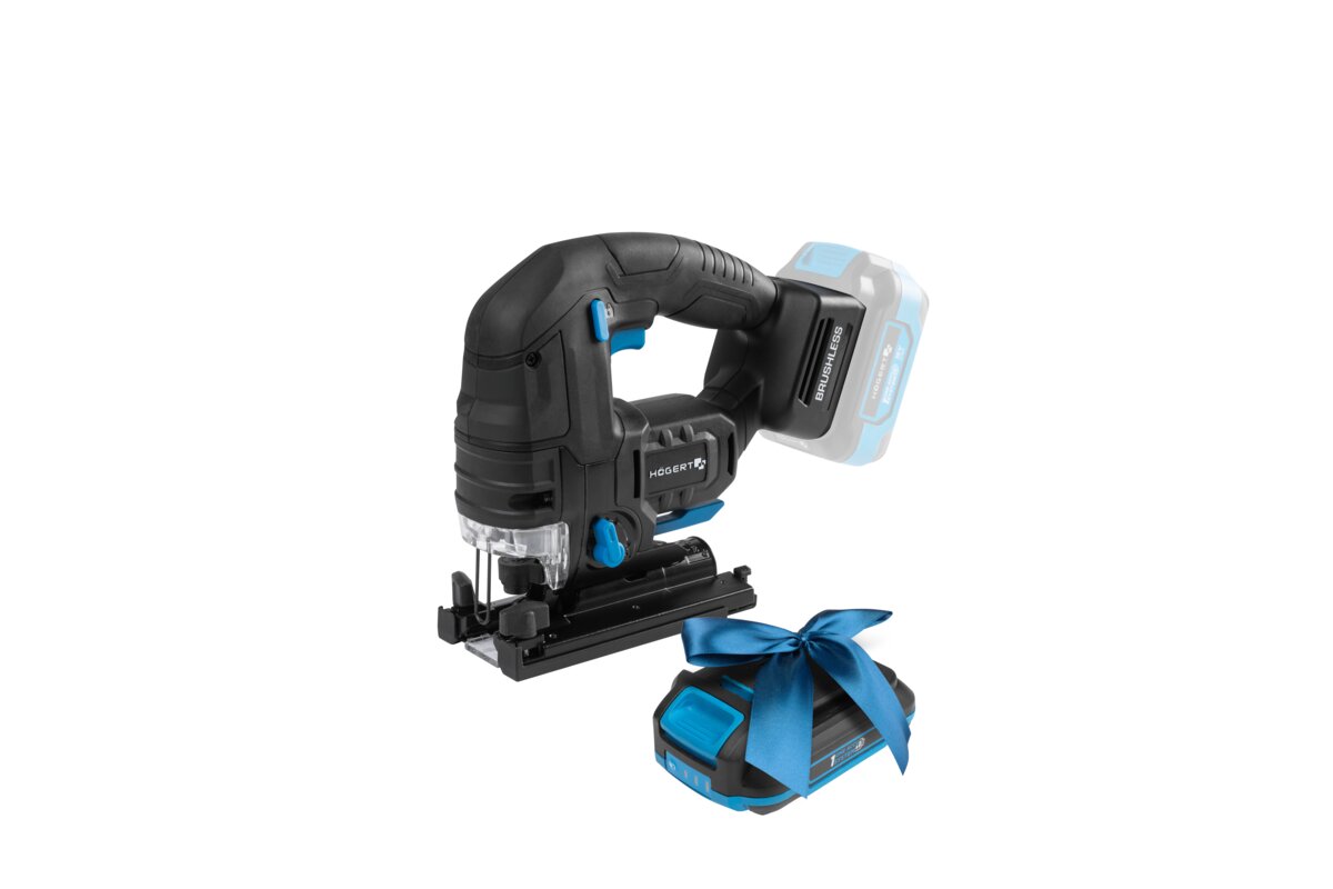 Hogert 18V Brushless Jigsaw + 2Ah Battery
