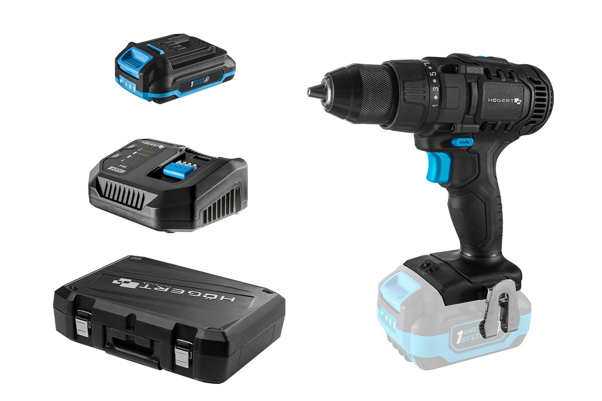 Hogert Cordless Drill Driver 18V