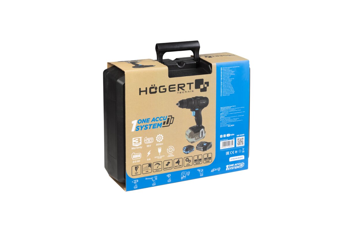 Hogert Cordless Drill Driver 18V