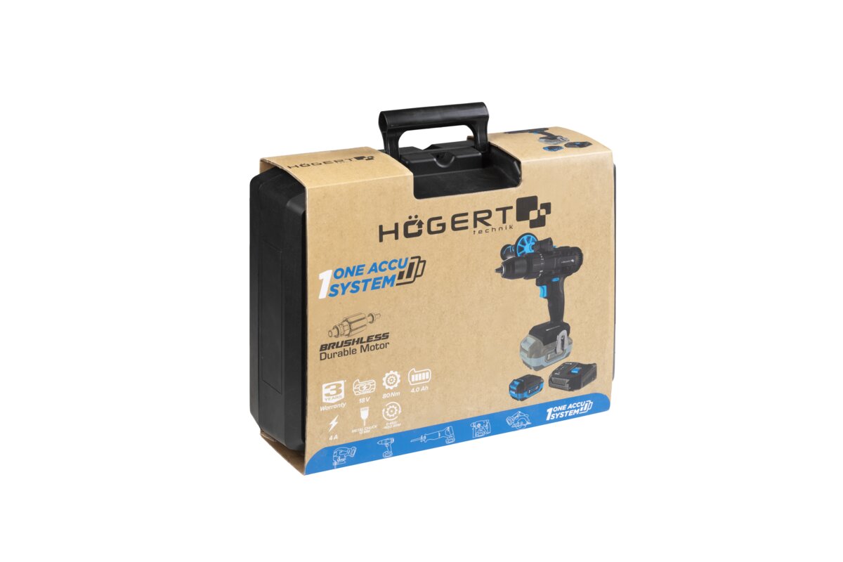 Hogert Brushless Cordless Drill Driver 18V