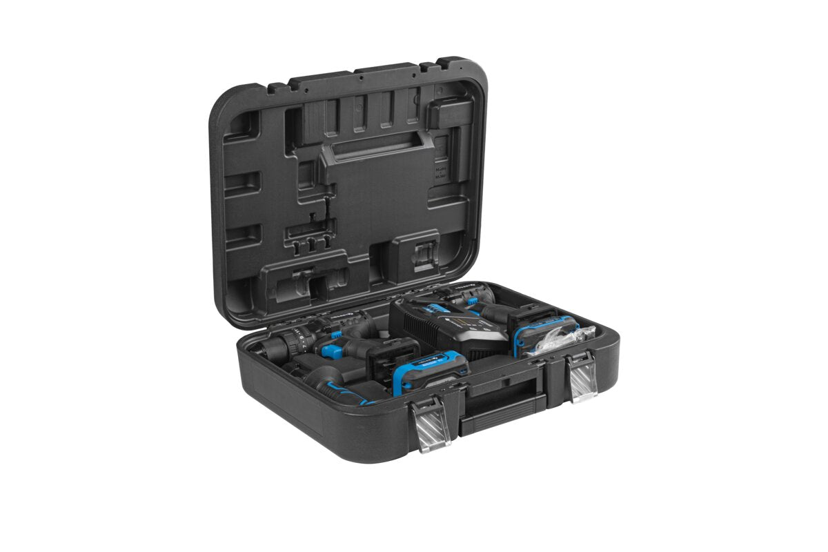 Hogert Cordless Brushless Screwdriver Drill Impact Driver Kit