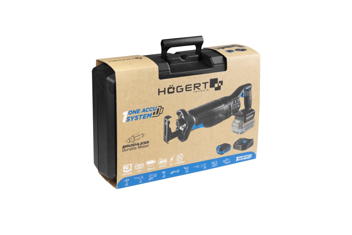Hogert CORDLESS BRUSHLESS RECIPROCATING SAW 18V