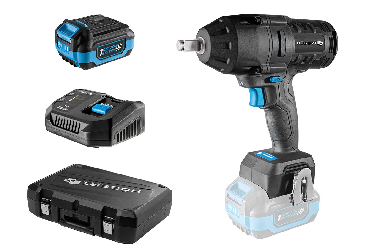 Hogert CORDLESS BRUSHLESS IMPACT WRENCH 600 Nm 18V