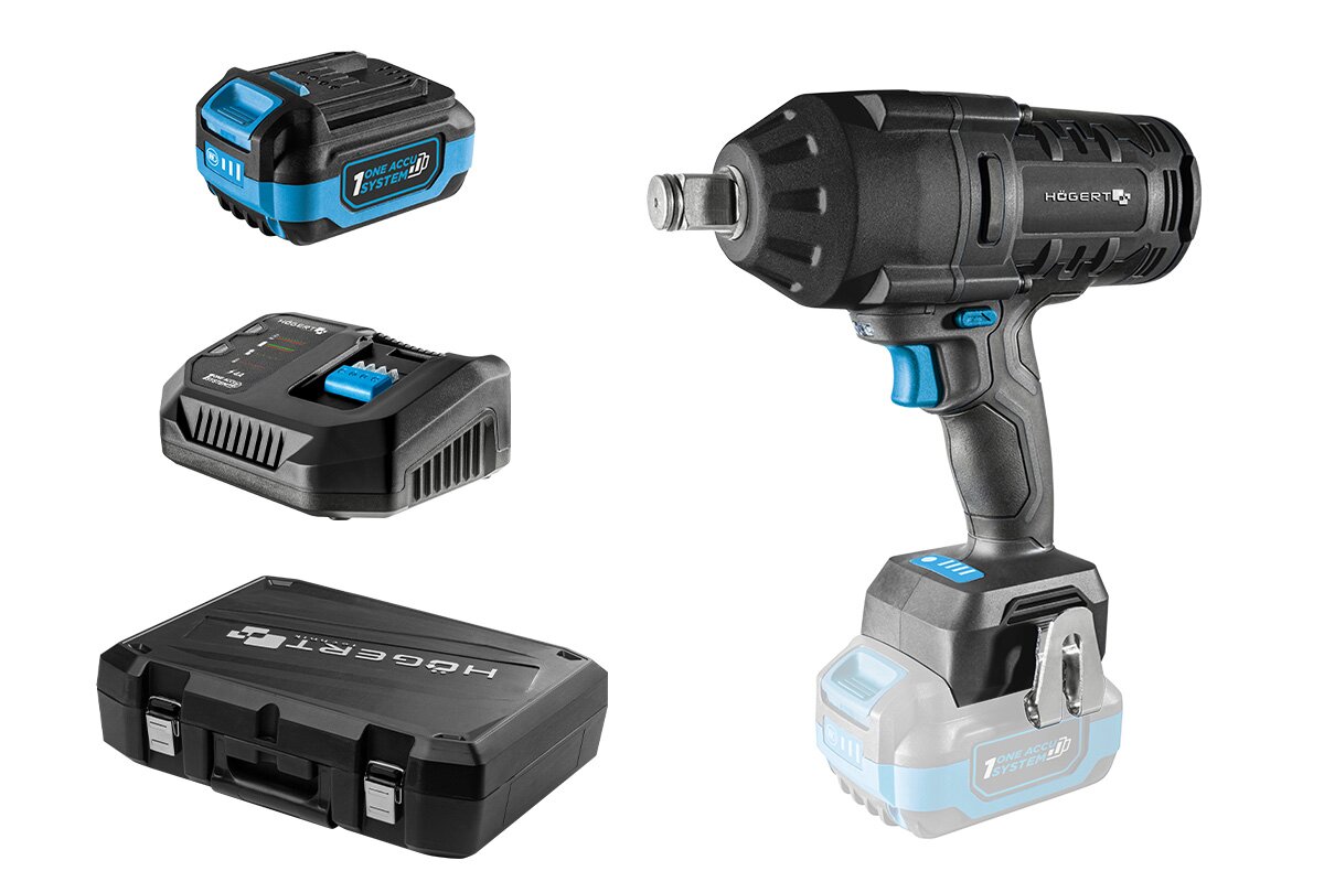 Hogert CORDLESS BRUSHLESS IMPACT WRENCH 1000 Nm 18V
