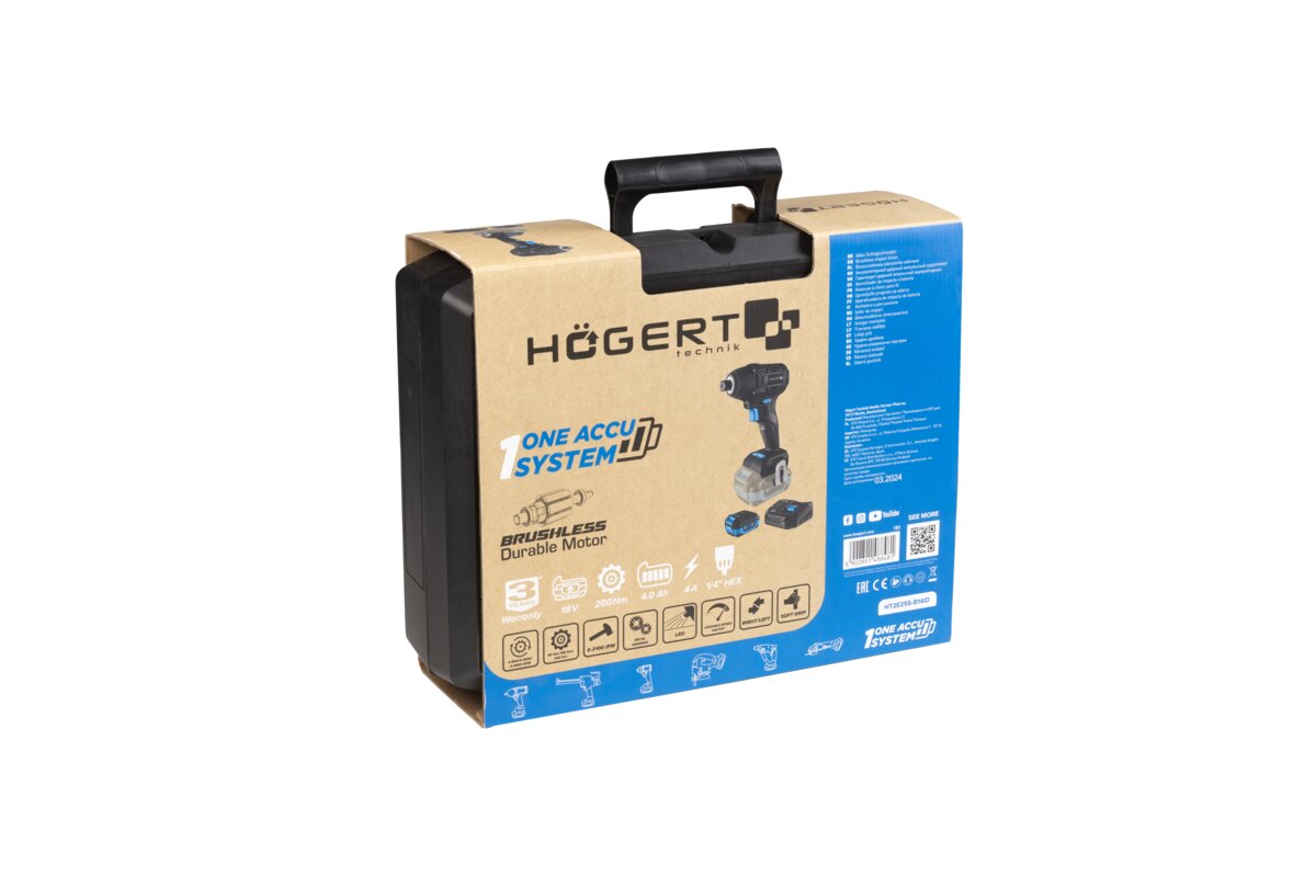 Hogert 18V BRUSHLESS IMPACT WRENCH