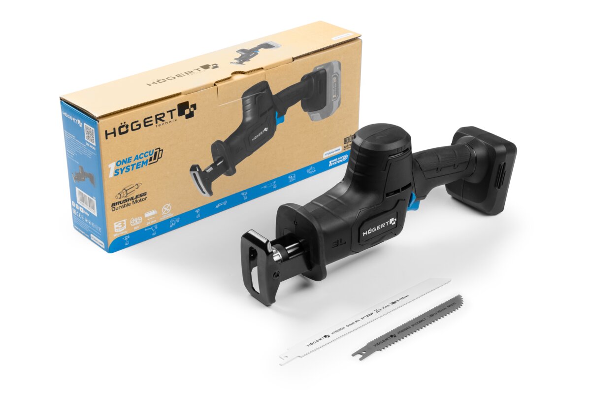 Hogert Brushless Mini Reciprocating Saw 18V