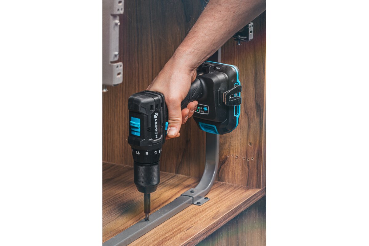Hogert Brushless Compact Drill Screwdriver Set 40Nm 18V