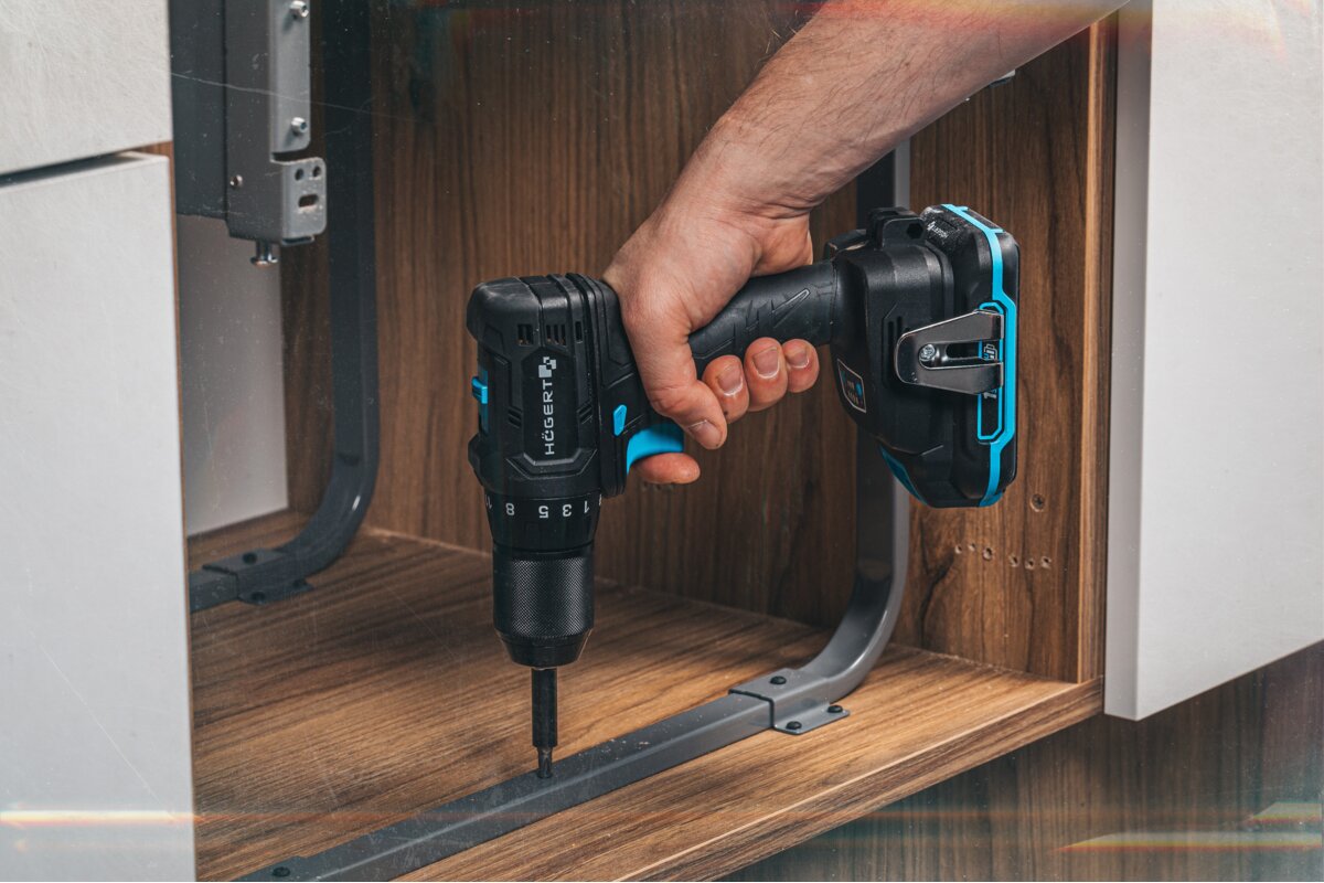 Hogert Brushless Compact Drill Screwdriver Set 40Nm 18V
