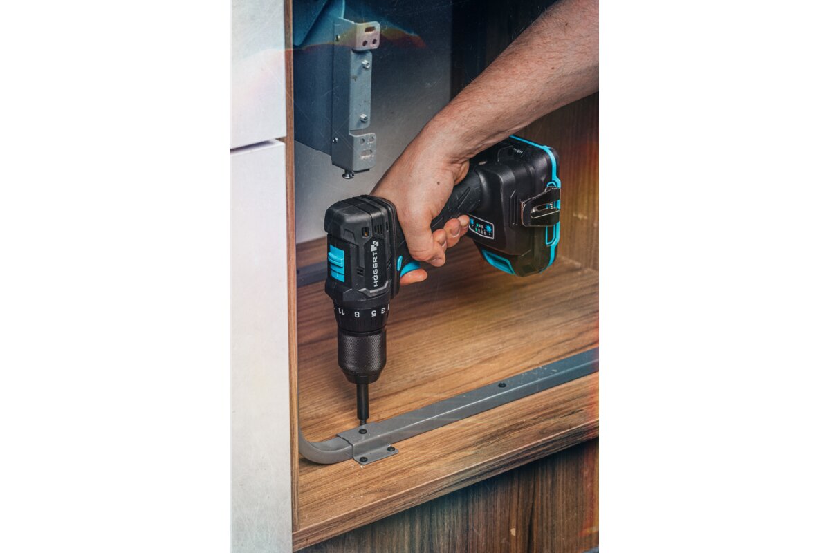 Hogert Brushless Compact Drill Driver 40Nm 18V