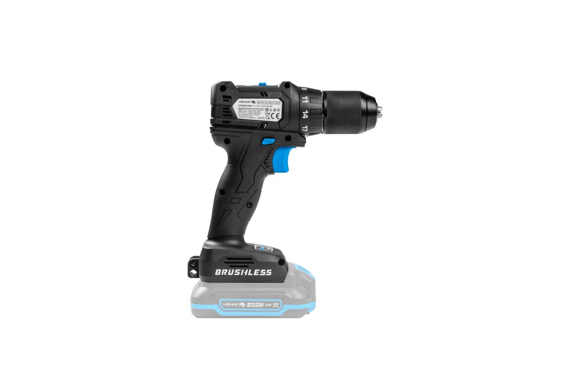 Hogert Brushless Compact Drill Driver 40Nm 18V