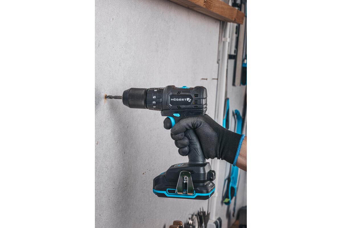 Hogert Brushless Compact Drill Impact Screwdriver 40Nm 18V