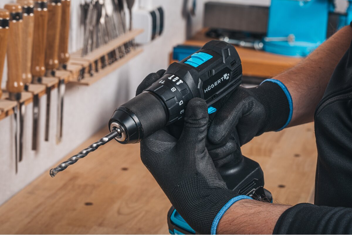 Hogert Brushless Compact Drill Impact Screwdriver 40Nm 18V