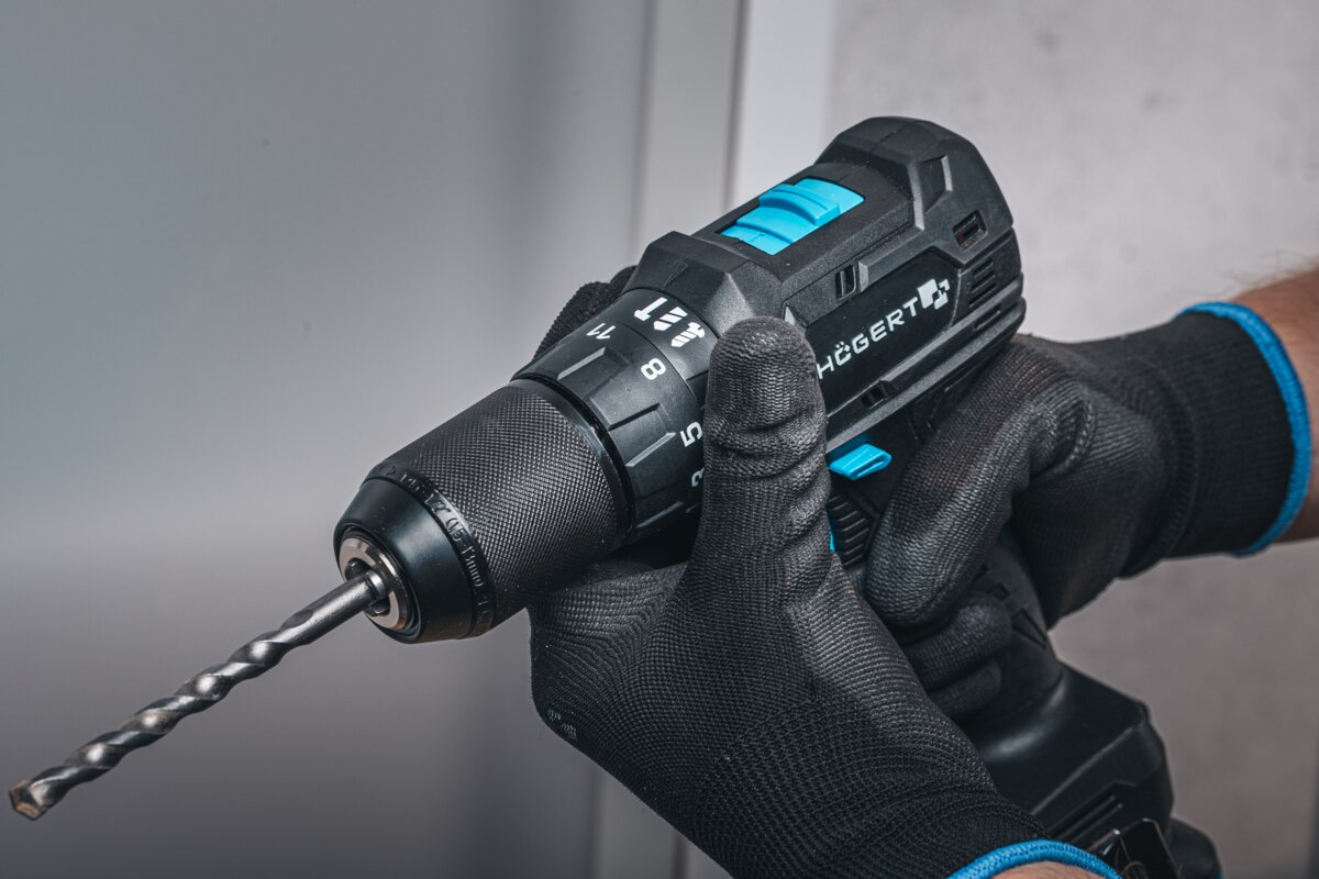 Hogert Brushless Compact Drill Impact Screwdriver 40Nm 18V