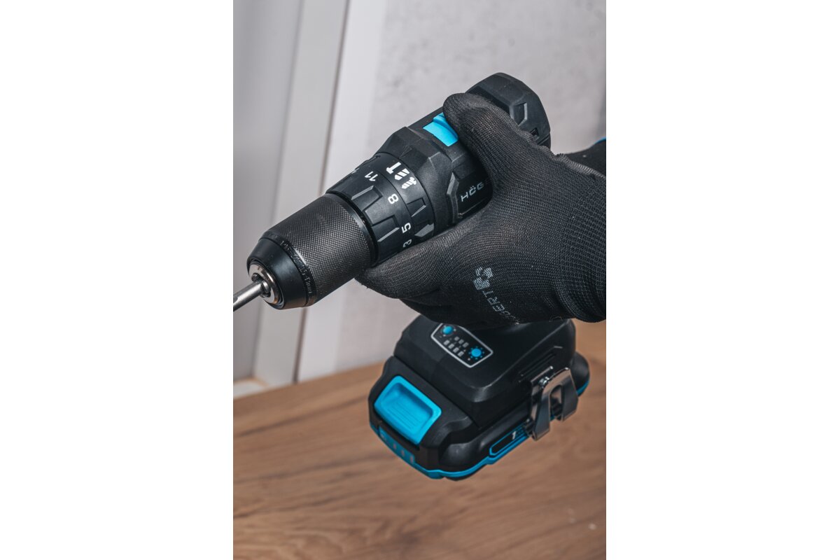 Hogert Brushless Compact Drill Impact Screwdriver 40Nm 18V