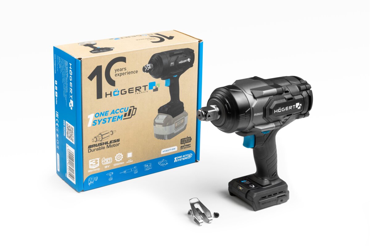 Hogert Brushless Impact Wrench 1350Nm 18V