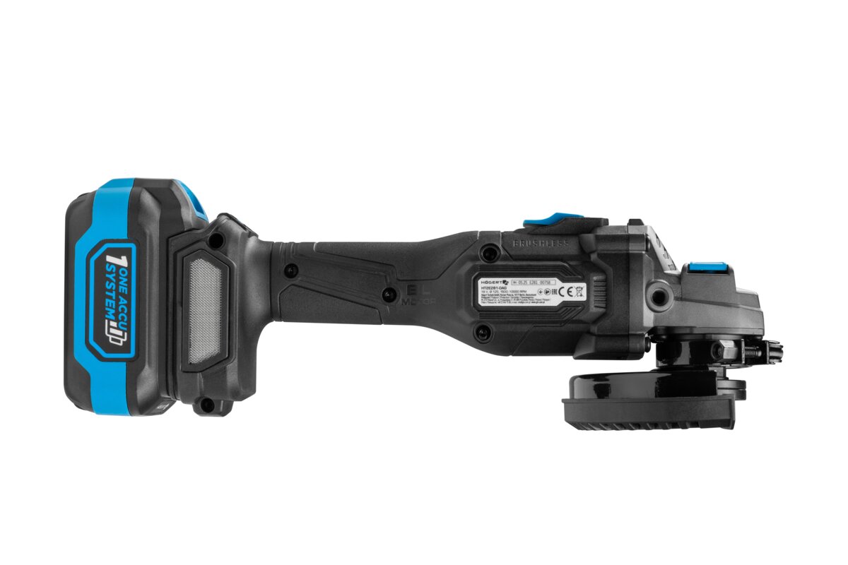 Set Brushless Angle Grinder With Speed Control 125mm 18V