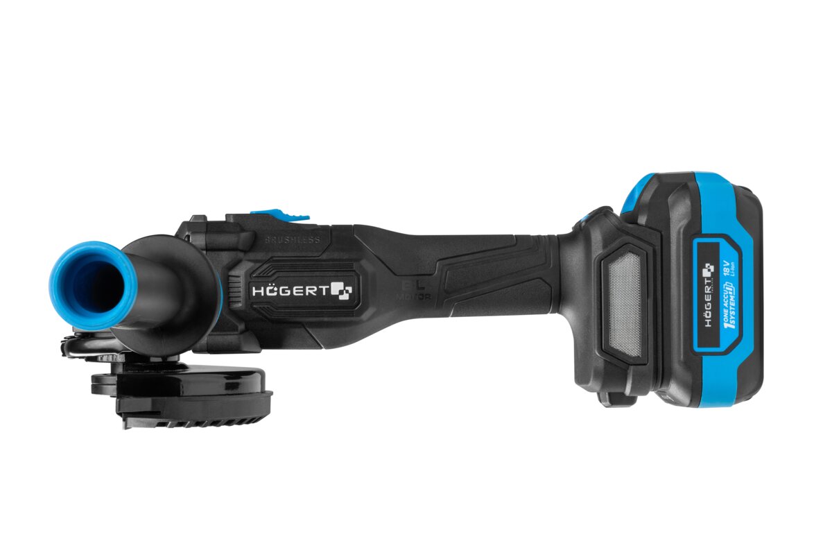 Set Brushless Angle Grinder With Speed Control 125mm 18V