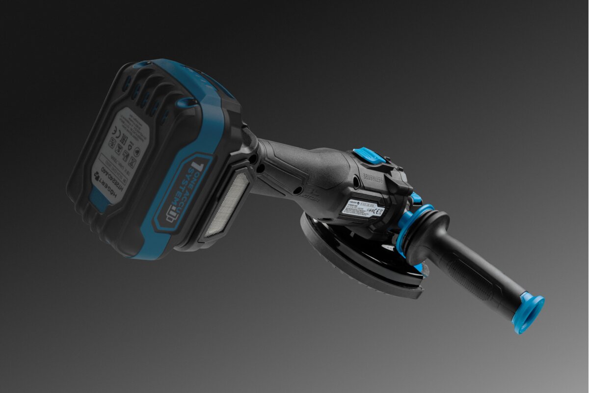 Hogert Brushless Angle Grinder With Speed Adjustable 125mm 18V