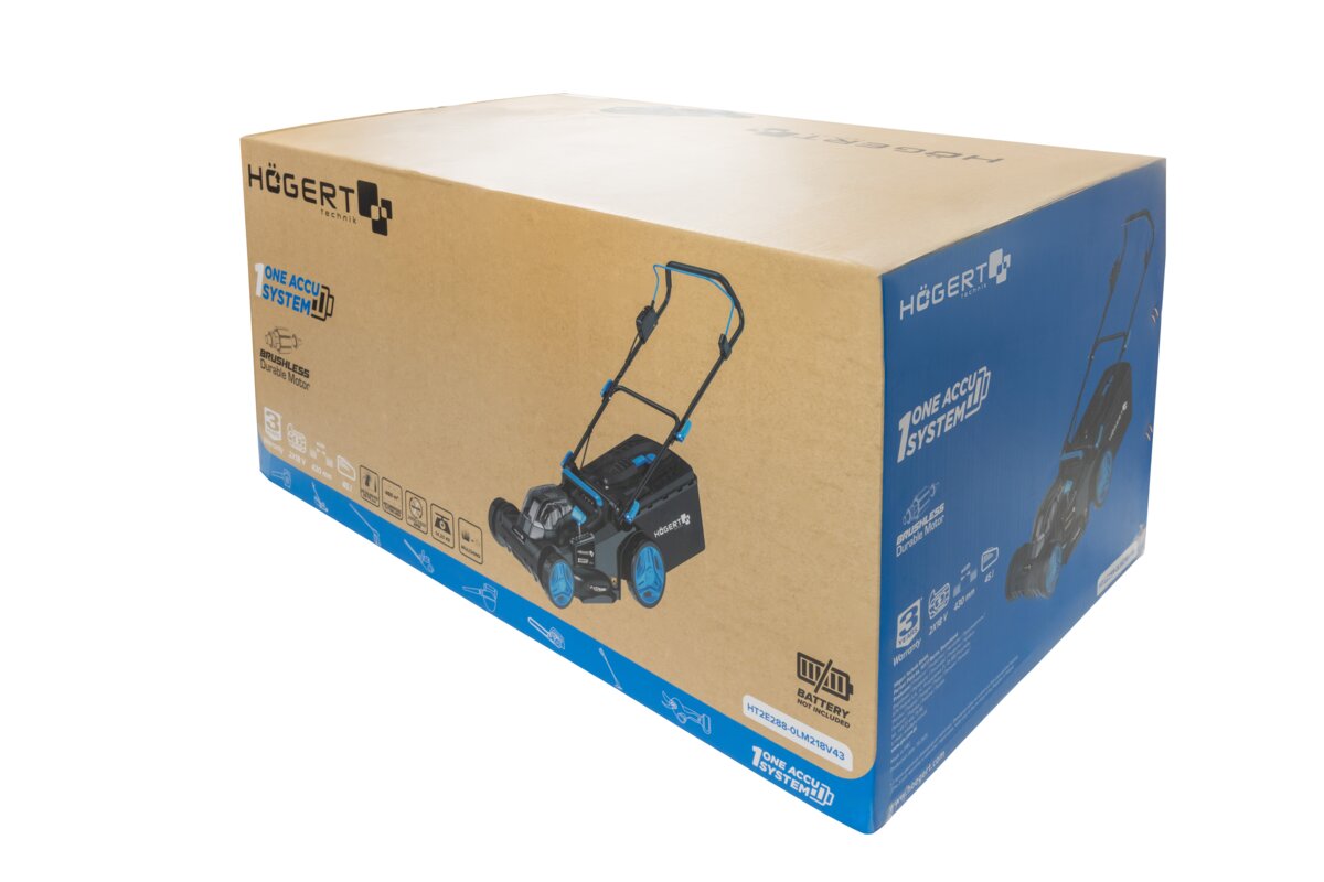 Hogert Brushless cordless lawnmower 43 cm 2x18V