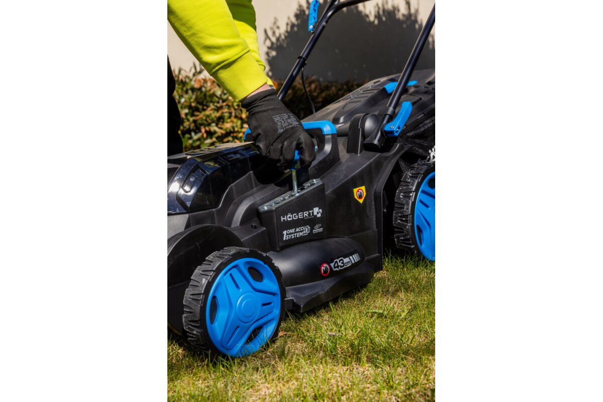 Hogert Brushless cordless lawnmower 43 cm 2x18V