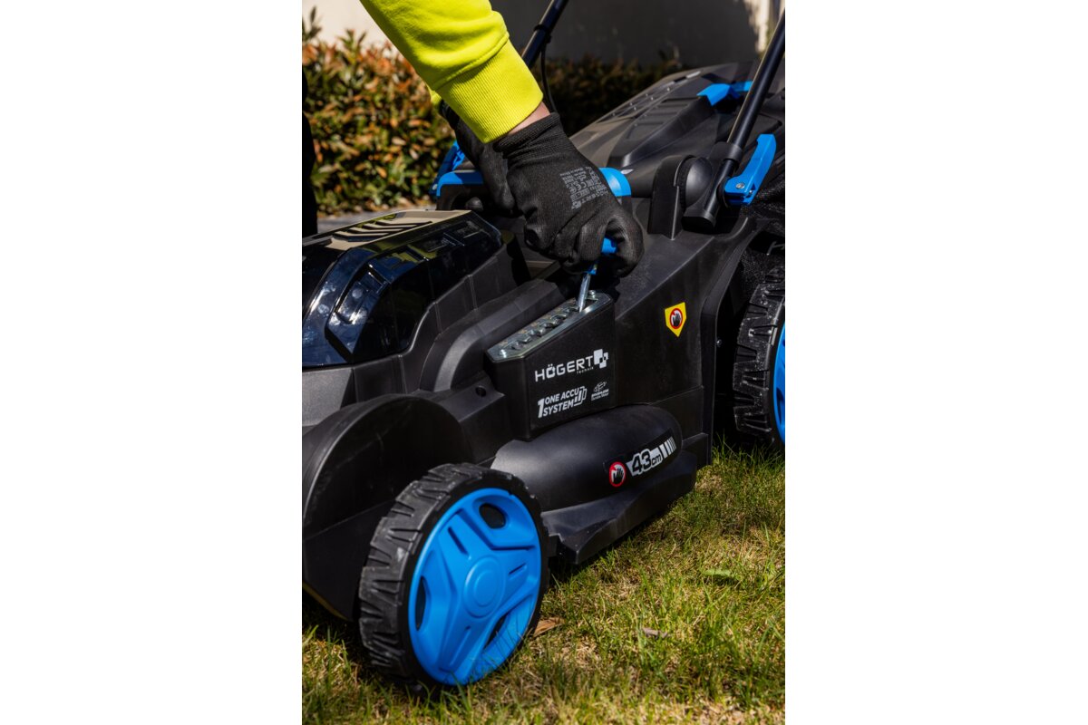 Hogert Brushless cordless lawnmower 43 cm 2x18V