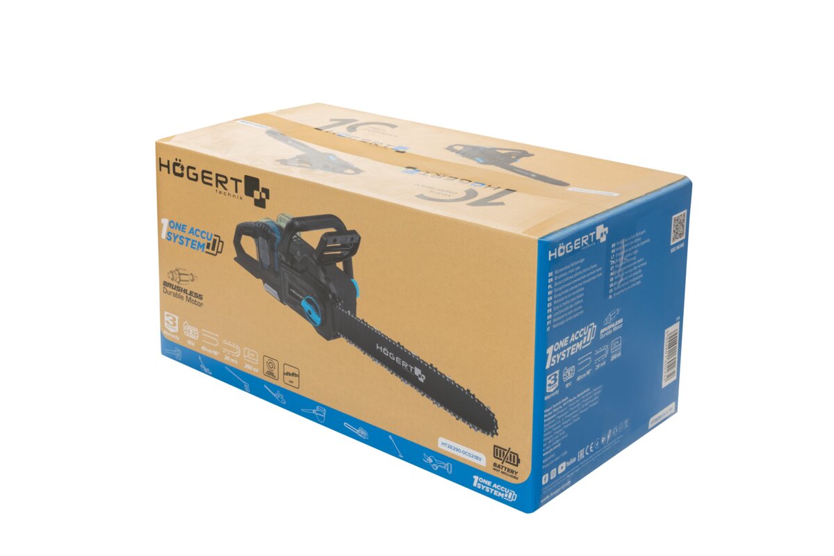 Hogert Brushless chainsaw 2x18V