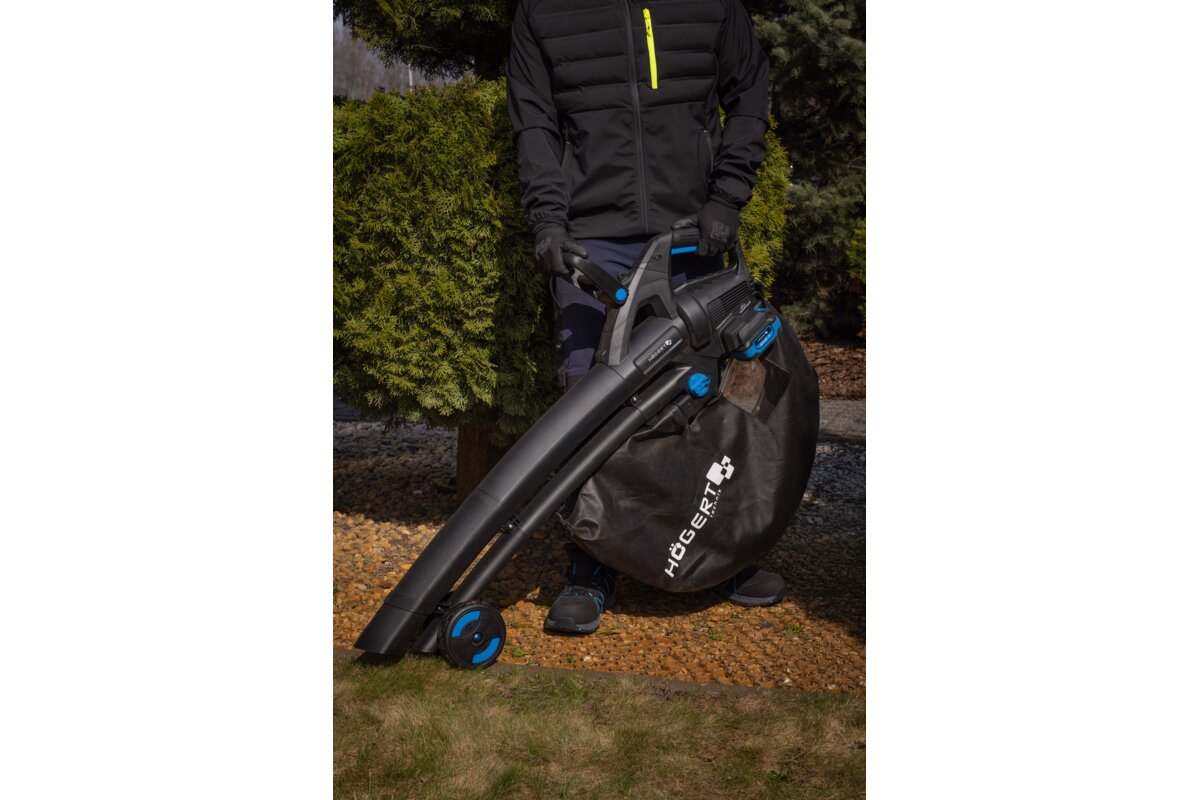 Hogert Brushless leaf blower and vacuum cleaner 18V+18V