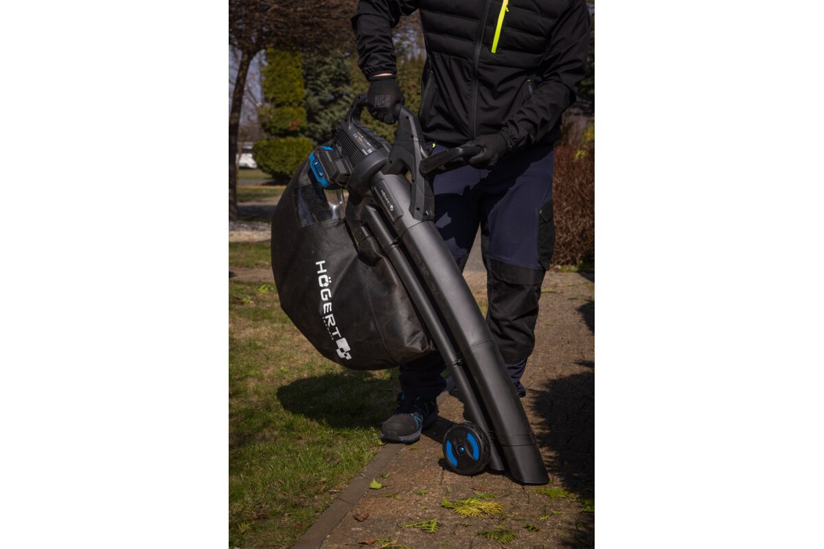 Hogert Brushless leaf blower and vacuum cleaner 18V+18V