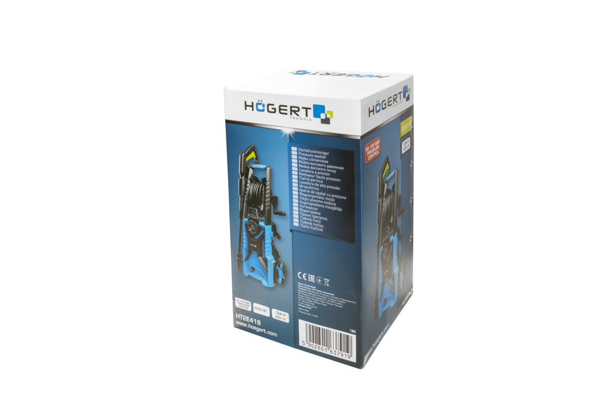 Hogert Pressure washer 165 bar with pressure regulation