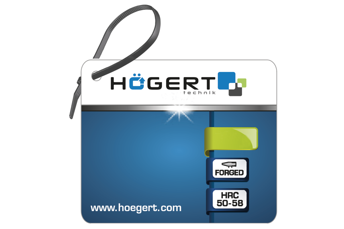 Hogert Machinist hammer with wooden handle, 500 g
