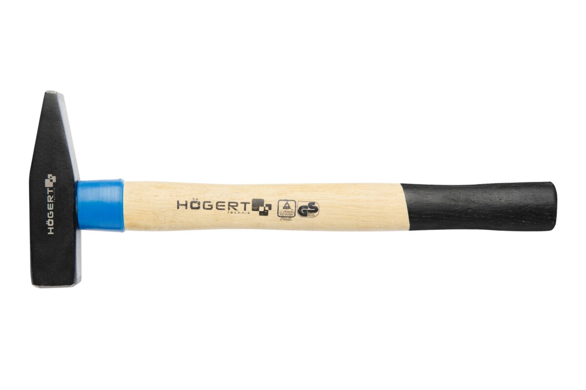 Hogert Machinist hammer with wooden handle, 500 g