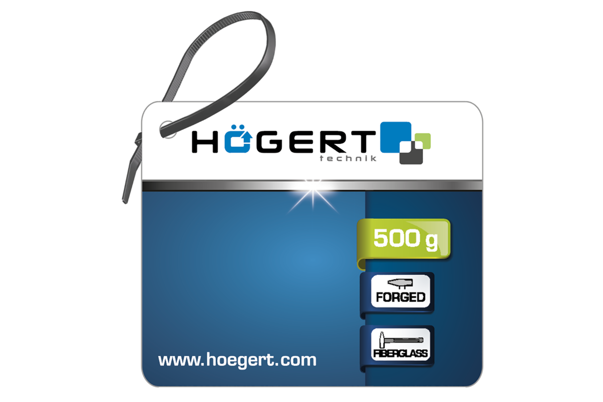 Hogert Locksmithk’s hammer 100 g with fiberglass shaft