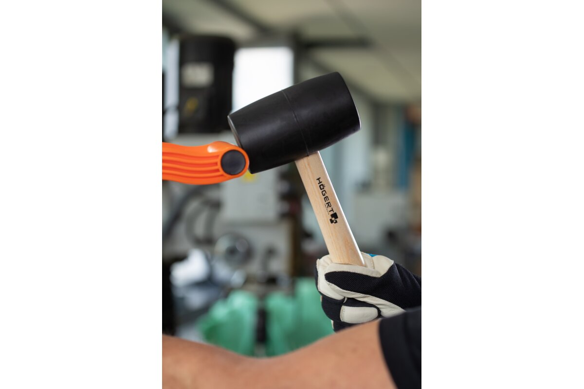 Rubber mallet 680 g, black