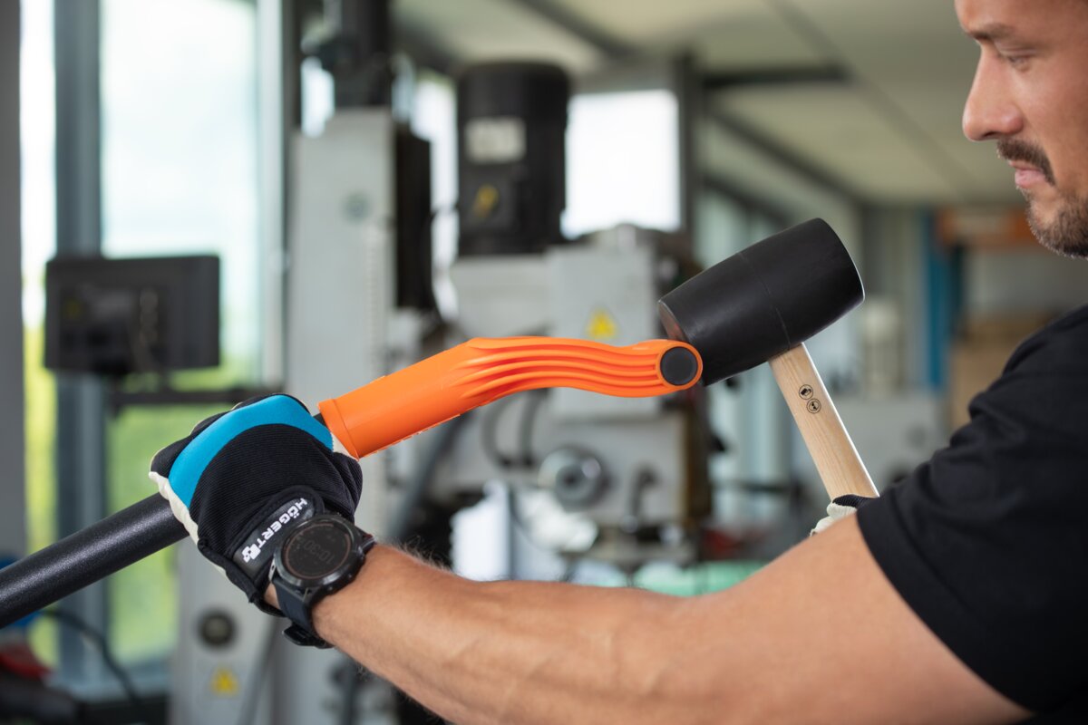 Rubber mallet 680 g, black