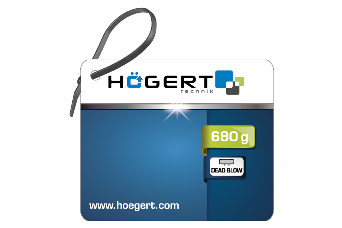 Hogert Dead blow hammer with fibreglass handle, 680 g