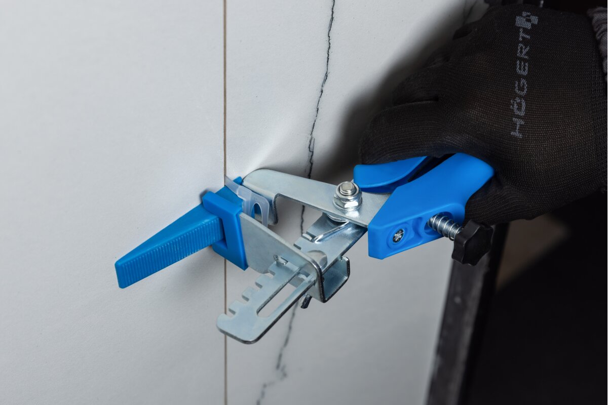 Tile leveling clamps, wedges and pliers 1 mm, 201 pcs