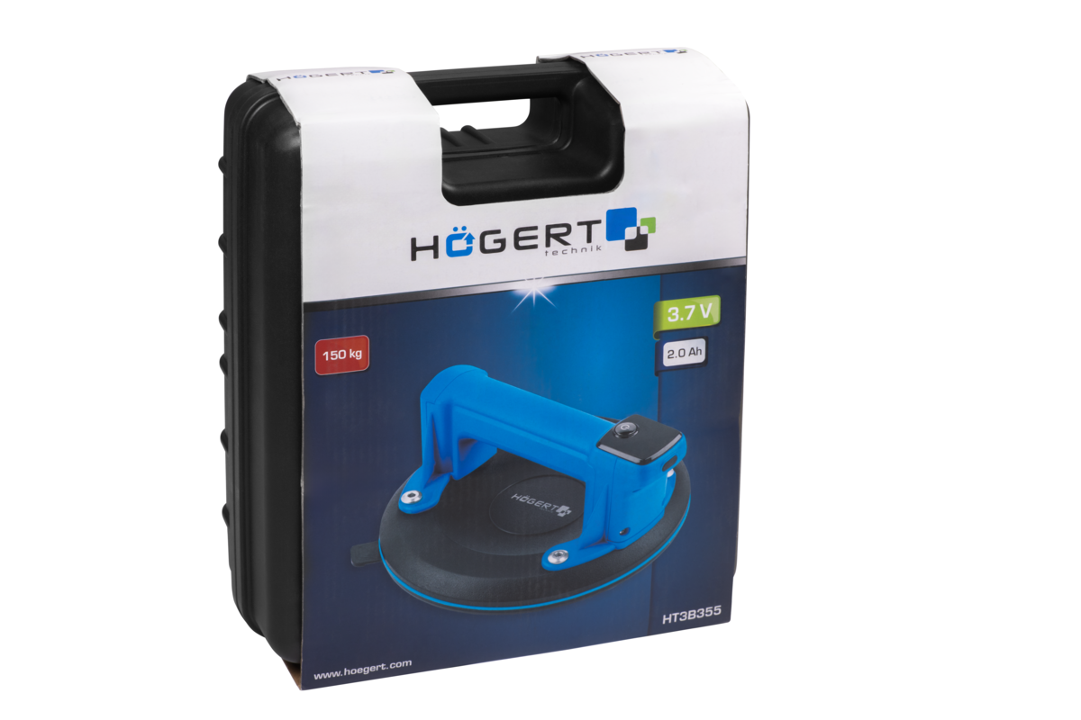 Hogert 200mm Cordless Suction Cup with LCD Display