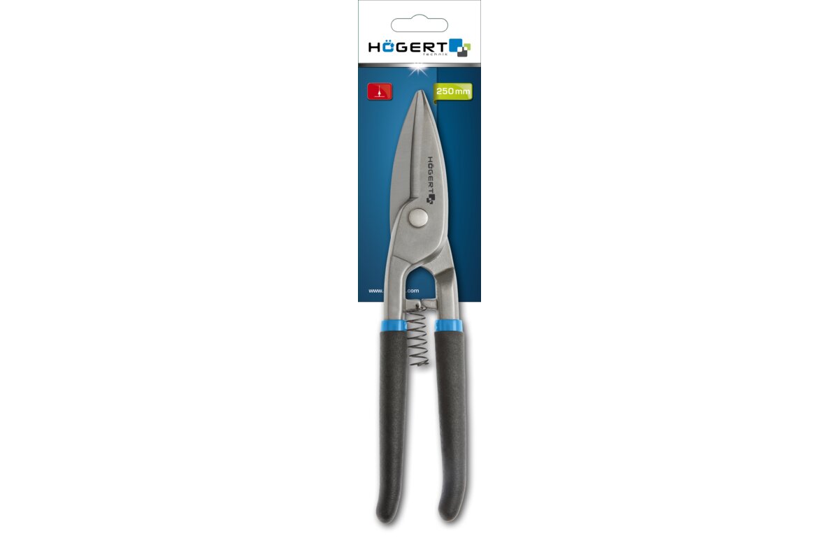 Tin snips 250 mm, straight cut