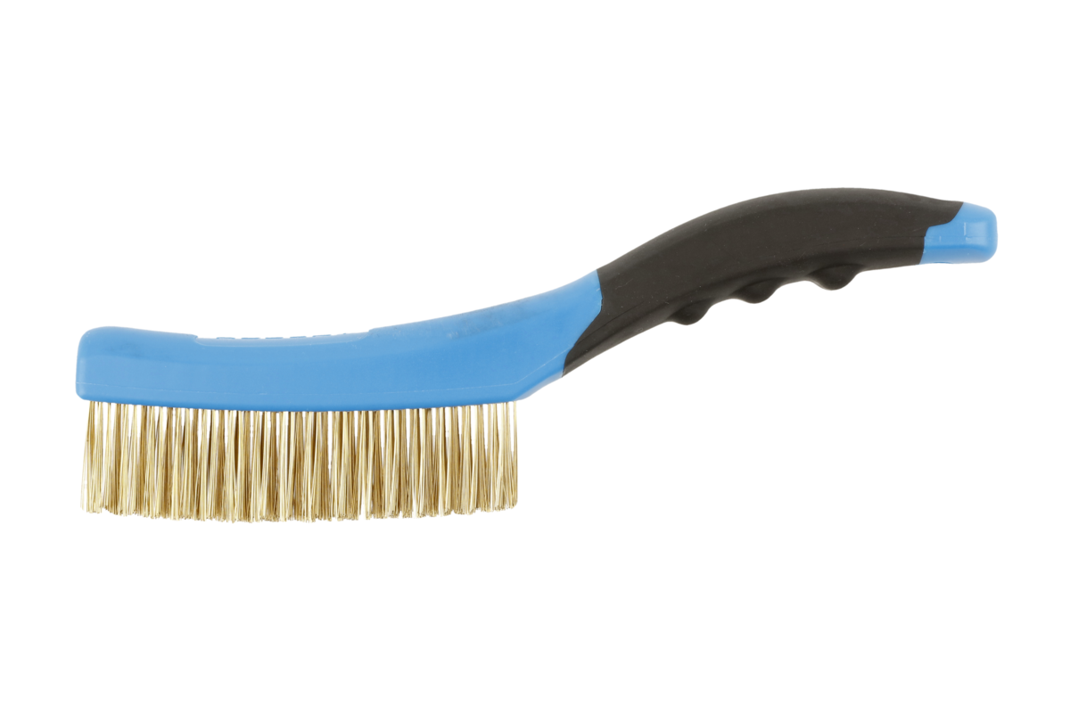 Hogert Brass wire brush, 4 x 16